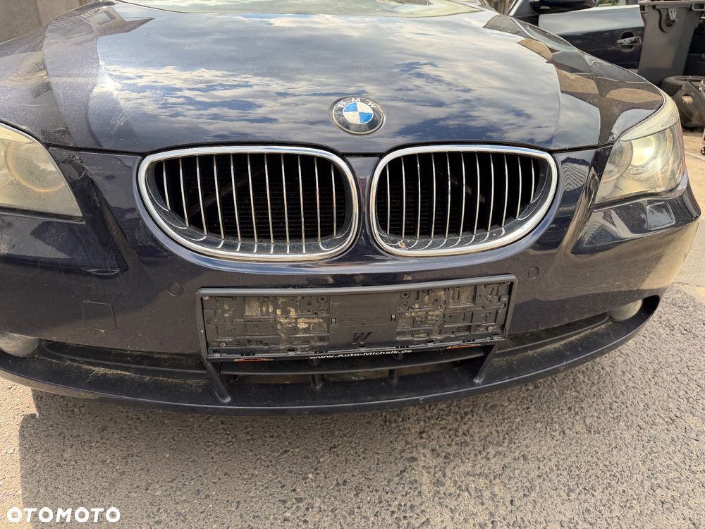 Zderzak przód przedni Bmw e60 e61 A35 Monacoblau metalic pdc xenon kompletny - 3