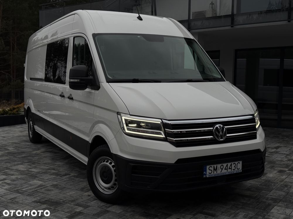 Volkswagen Crafter Brygadowy 7 osób / L4H2 / Oryginalna zabudowa VW / 2.0 TDI 140km / EURO6 / Najbogatsza wersja / FULL LED / Automatyczna skrzynia biegów / FV 23% - 39