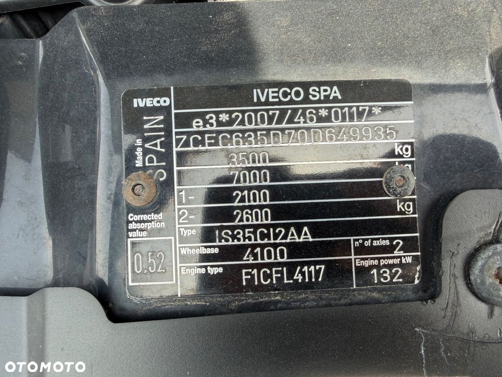 Iveco Daily 35c180 HI-MATIC // Rama do zabudowy // - 14