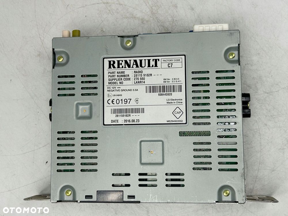radioodtwarzacz stacja multimedialna renault scenic iv 281159182r - 2