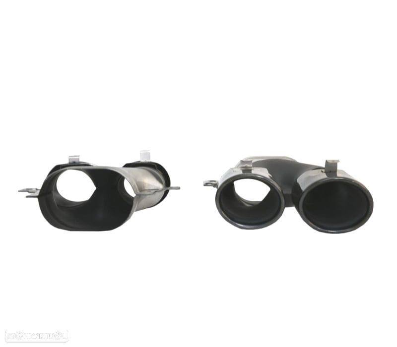 PONTEIRAS DE ESCAPE MERCEDES GLC C253 X253 15-18 LOOK AMG GLC43 PRETAS - 3