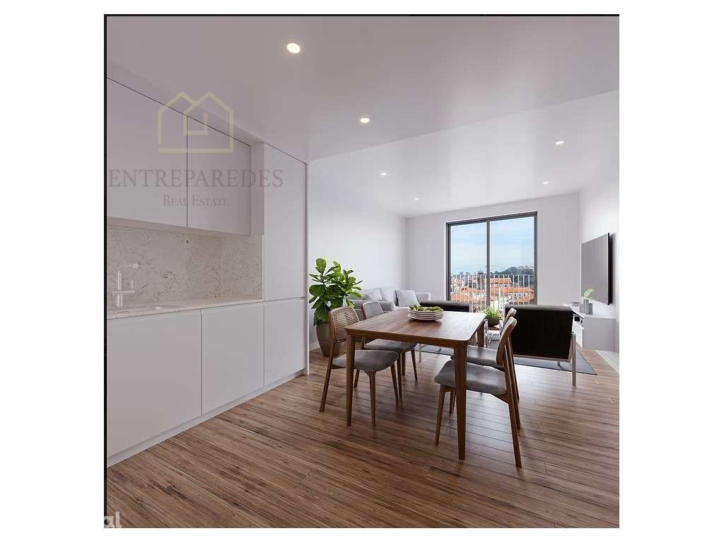 Apartamento T0 em construção, para comprar junto ao Jardim do Morro... - Grande imagem: 3/5