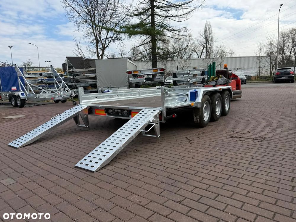 Niewiadów Przyczepa do przewozu sprzętu budowlanego Niewiadów K4035 Najazdy 406x195 cm 3 osie DMC 3500kg pod minikoparke walec dostawa pod dom - 10
