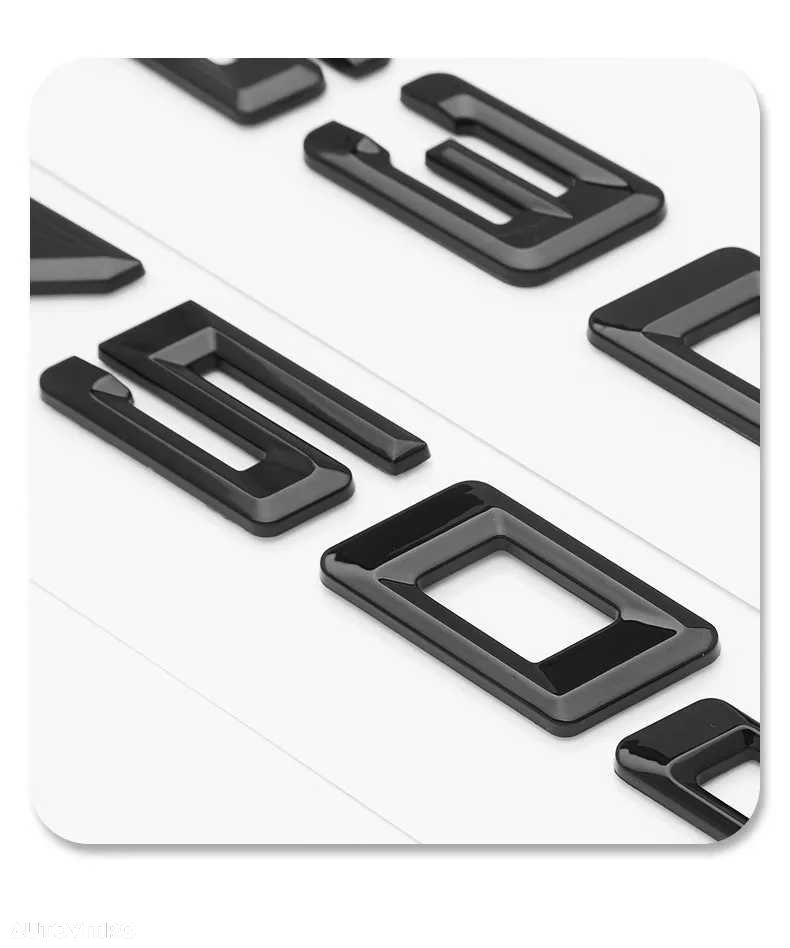 Emblema Sigla LOGO Cifre BMW Portbagaj 320 330 335 340 420 430, Negru - 5