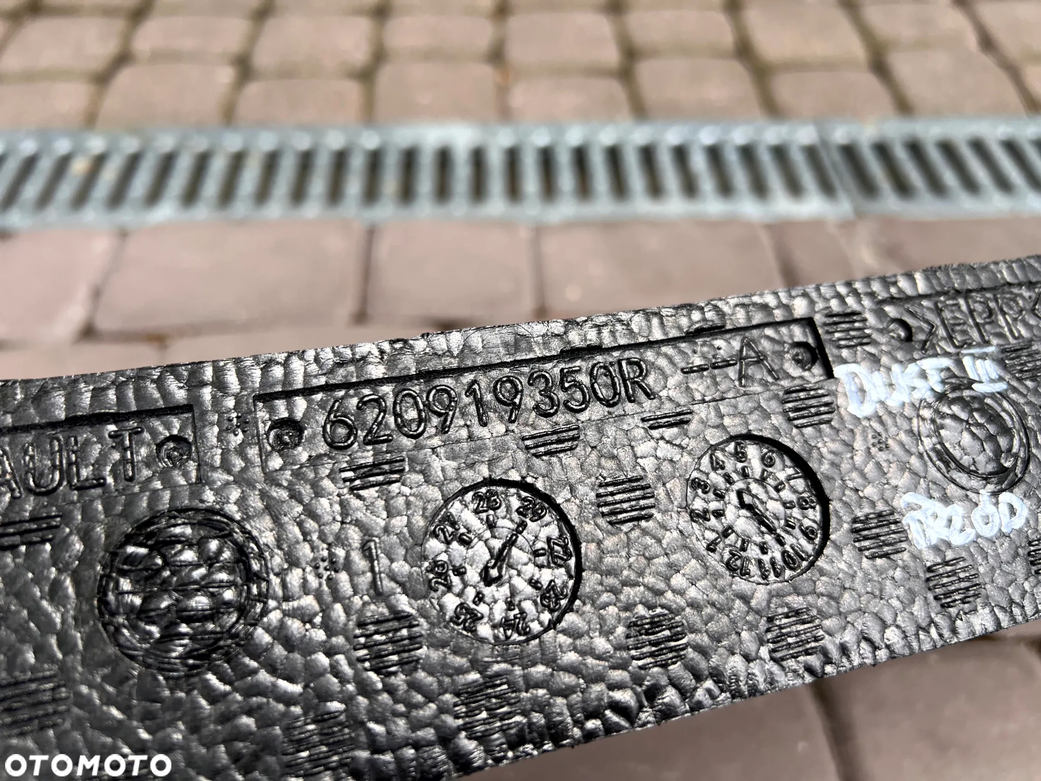 DACIA SANDERO III 2024- ABSORBER STYROPIAN PIANKA BELKI ZDERZAKA PRZÓD PRZEDNIEGO ORYGINAŁ 620919350R - 9