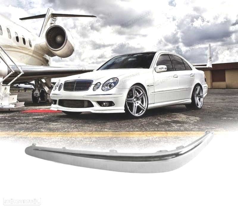 FRISO DE PARA-CHOQUES FRONTAL MERCEDES W211 02-06 ESQUERDA - 1
