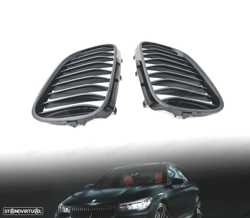 GRELHAS BMW SERIE 7 G11 G12 15-19 PRETO BRILHANTE - 1