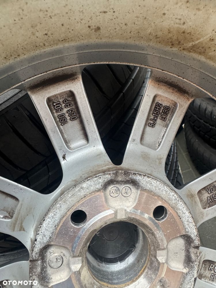 Alufelgi 15 VW UP. Bieżnik-7mm4x100,ET33,Zimowe opony GoodYear.4szt - 6