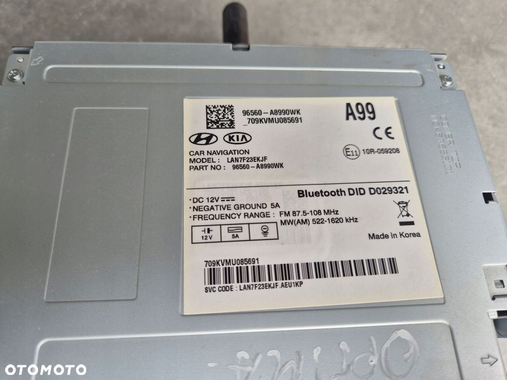 nawigacja radio kia optima iv 96560-a8990wk - 3