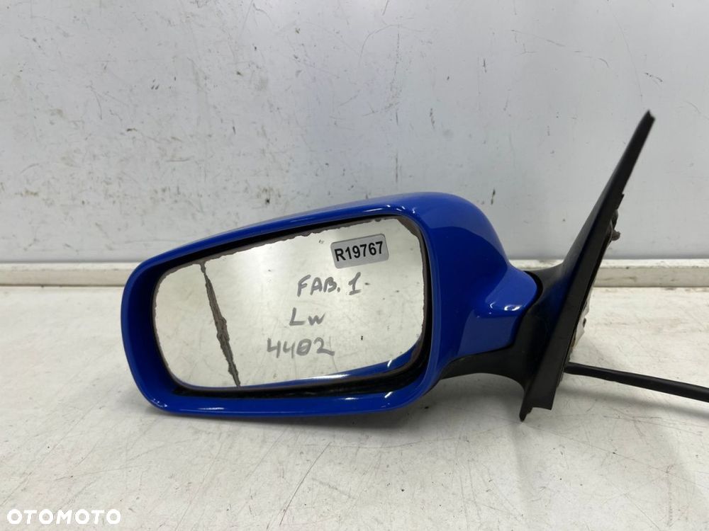 Lusterko Skoda Fabia I 6y 99-08r. LEWE kolor 4402 niebieskie MANUALNE zewnętrzne EUROPA - 2
