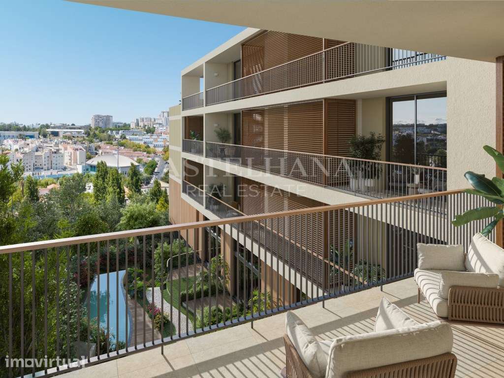 Apartamento T3 com varanda em novo empreendimento em Carnaxide - Grande imagem: 4/93