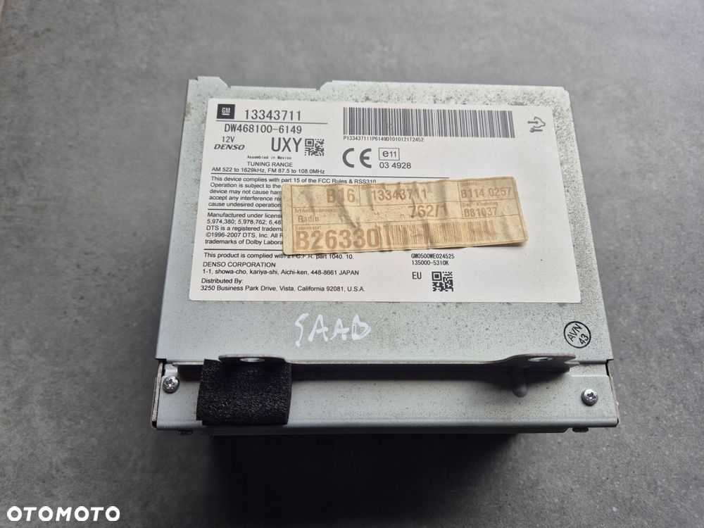 nawigacja dvd czytnik saab 95 9-5 ng 10-12 13343711 - 1