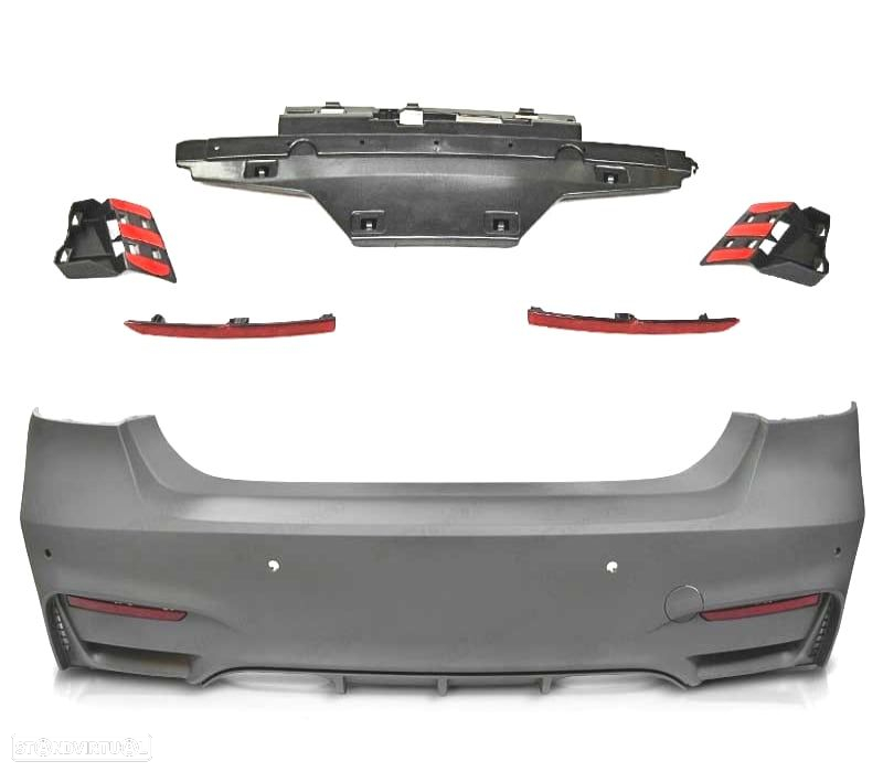 CONJUNTO PARA-CHOQUES + PONTEIRAS BMW F30 F80 11-18 LOOK M3 - 4