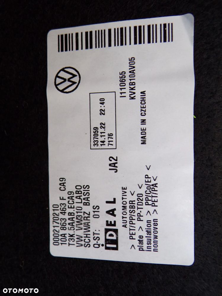 PÓŁKA DOLNA PODŁOGA VOLKSWAGEN ID3 10A863463F - 4