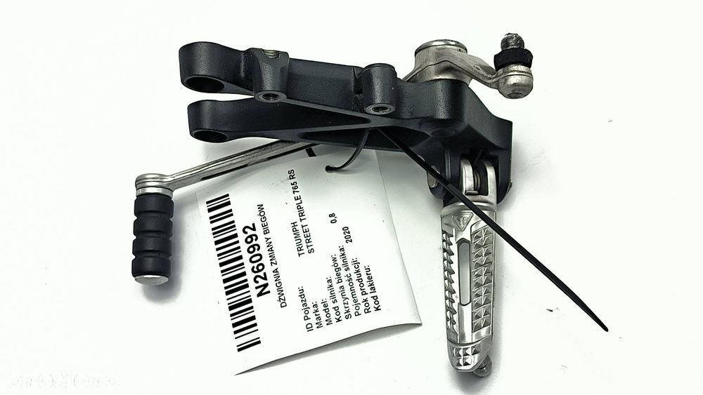 Dźwignia zmiany biegów set lewy Triumph Street Triple 765 RS 2020r. - 1