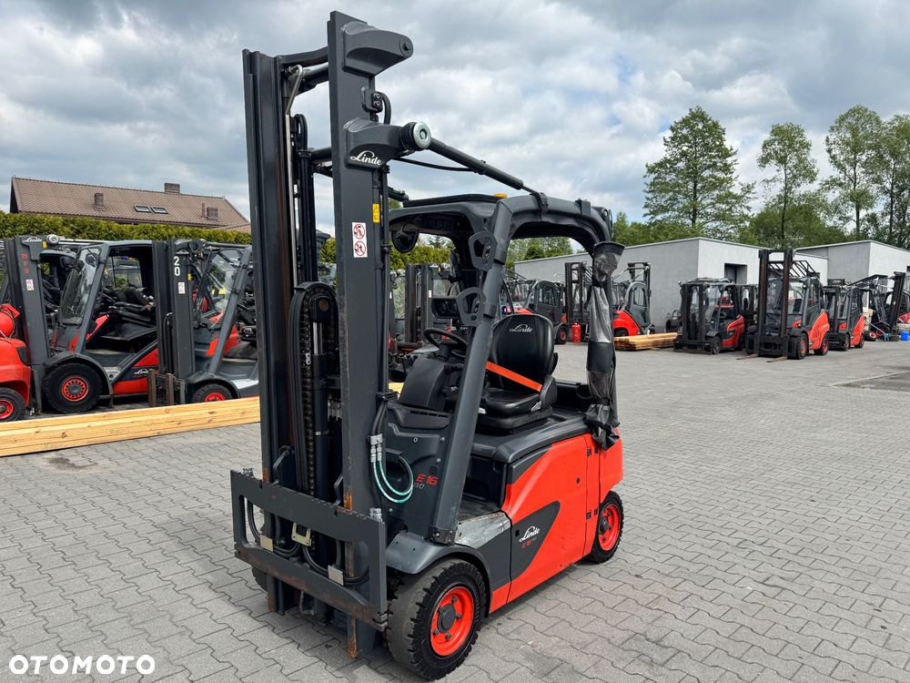 Linde Linde E16P Evo tylko 3760mth 2019 4 sekcje wolny skok h20 h18 toyot - 1