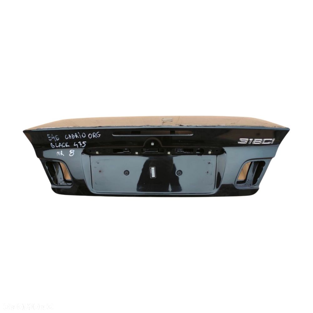 KLAPA BAGAŻNIKA TYŁ TYLNA BMW E46 CABRIO 475 BLACK SAPPHIRE METALLIC - 2