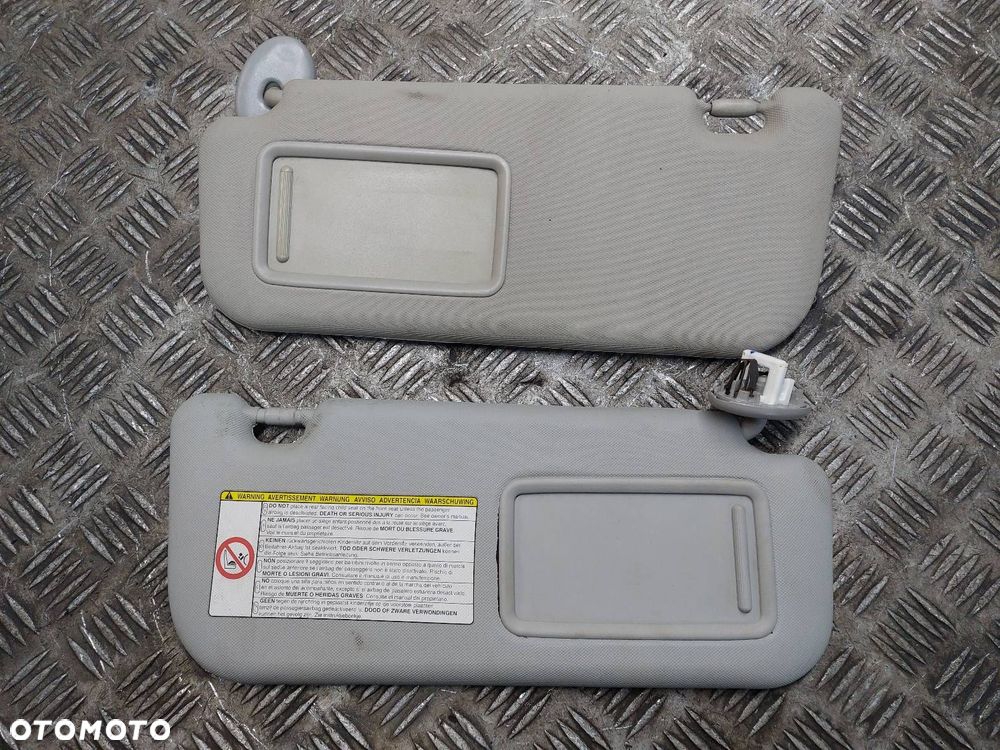 OSŁONA PRZECIWSŁONECZNA LEWA +  PRAWA TOYOTA AURIS I ID: 237222 - 1