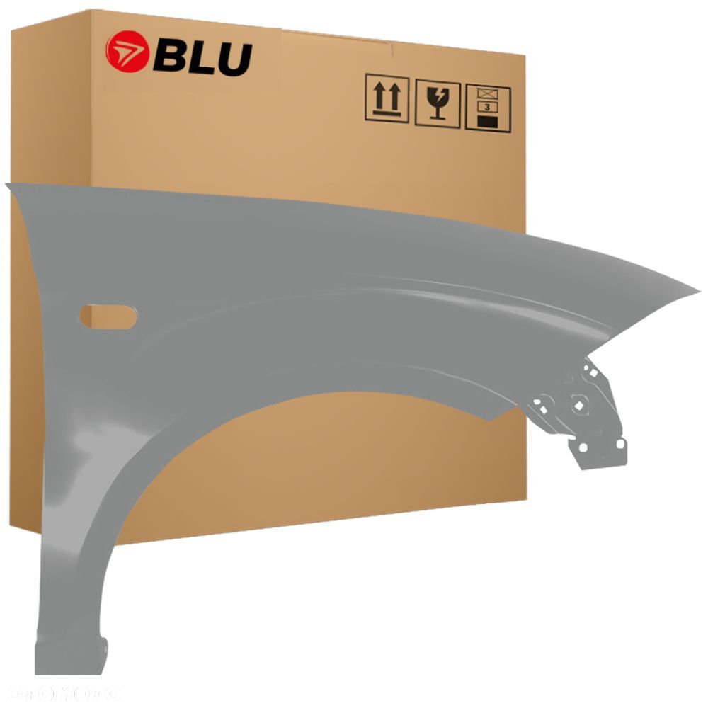 BLU Błotnik SEAT ALTEA XL LS7U Prawy Przód Srebro 2006-2015 ocynk Grau Sombra - 1