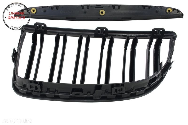 Bara Fata cu grile centrale BMW Seria 3 E90 Sedan E91 Touring (2004-2008) Non LCI - livrare gratuita - 8