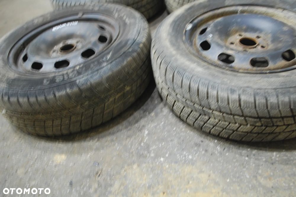 FELGI STALOWE + OPONY ZIMOWE BARUM 2017R. 195/65R15 5X100 ET38 6J SEAT LEON I VW SKODA AUDI - 6