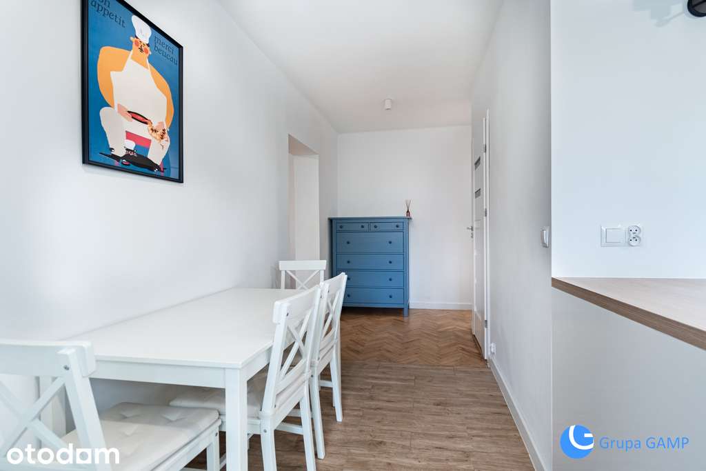 Studio 40m2*Nullo* Grzegórzki oddz. kuchnia-balkon