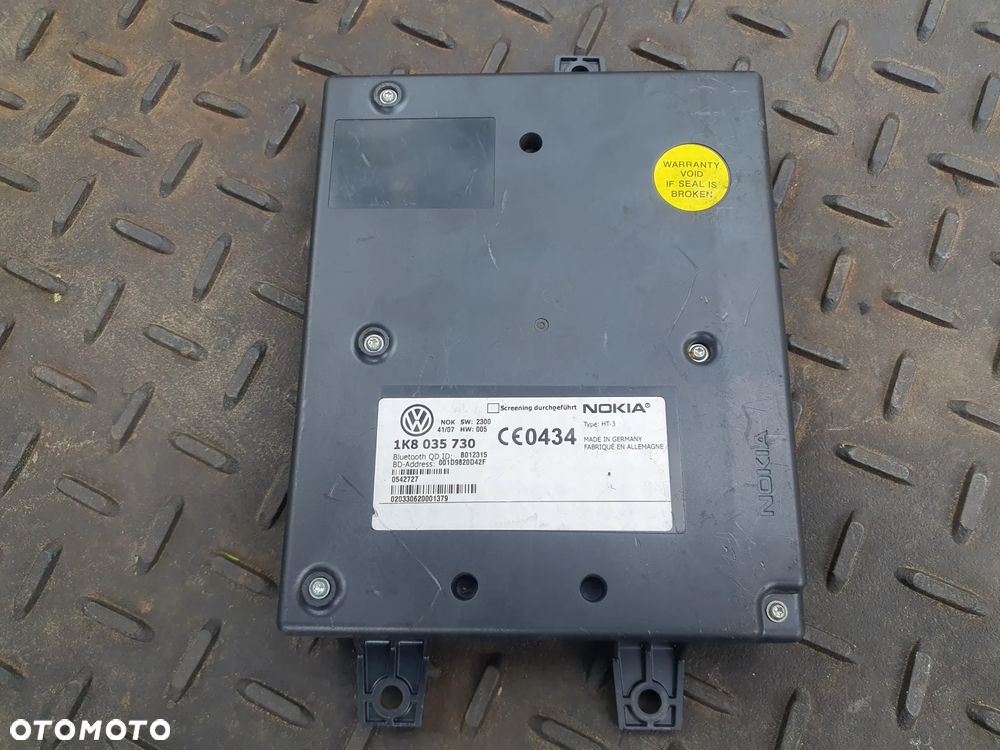 VW TOURAN GOLF VI PASSAT B6 CC MODUŁ STEROWNIK BLUETOOTH TELEFONU 1K8035730 - 1