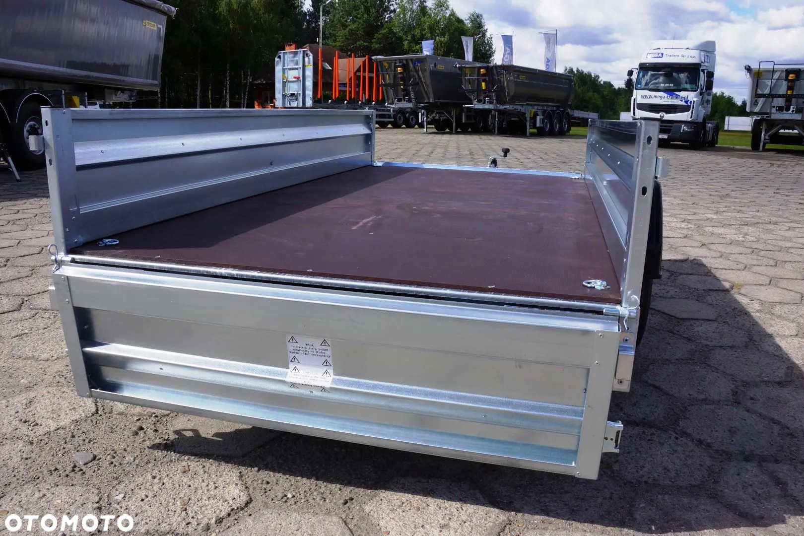 Zaslaw 1 oś, przyczepa towarowa MOCNA I SOLDNA DMC 750 KG - 22