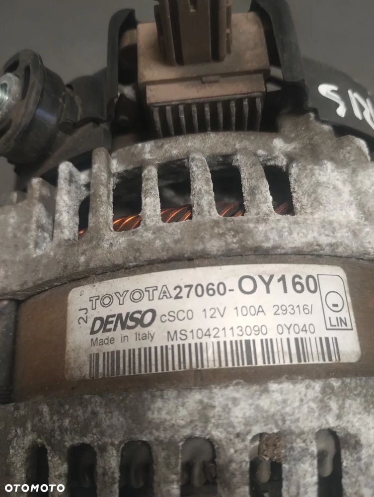 TOYOTA YARIS III 11-19 r. 1,33 B alternator DENSO 27060-0Y160 + - 4