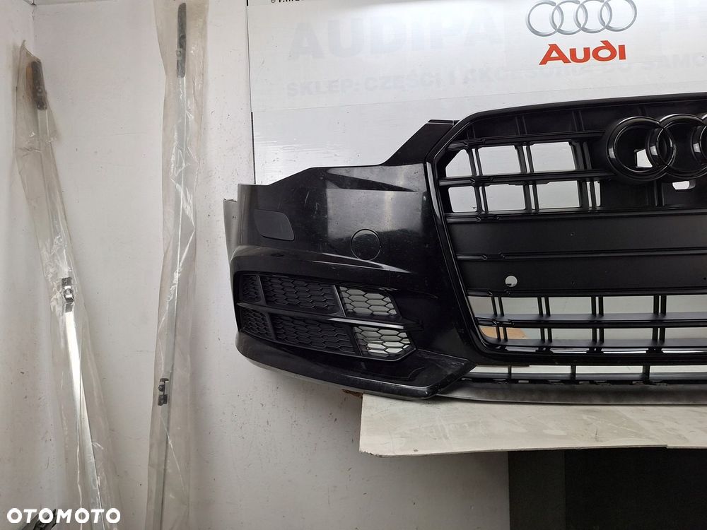 ZDERZAK AUDI S6 A6 S-LINE PLUS C7 4G 4G0 LIFT 2015-2018 GRILL BLACK LINE - 5