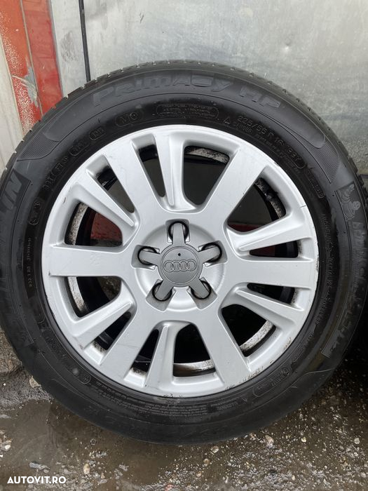 Set jante aliaj AUDI A6 C6 an 2005-2011 cu cauciucuri vara 225/55 R16 - 4