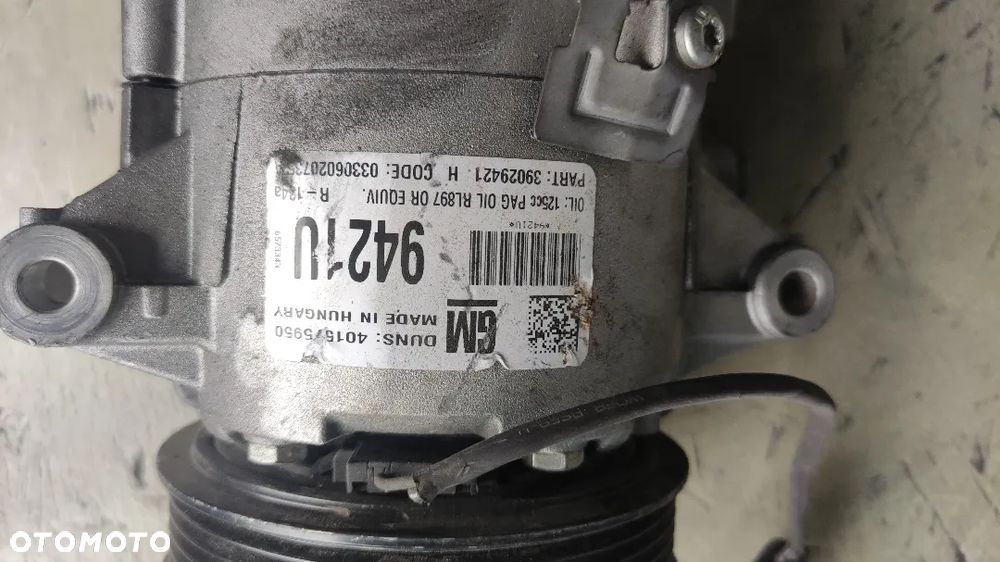 39029421 Kompresor Klimatyzacji OPEL ASTRA MERIVA ZAFIRA 1.6 1.8 2.0 - 2