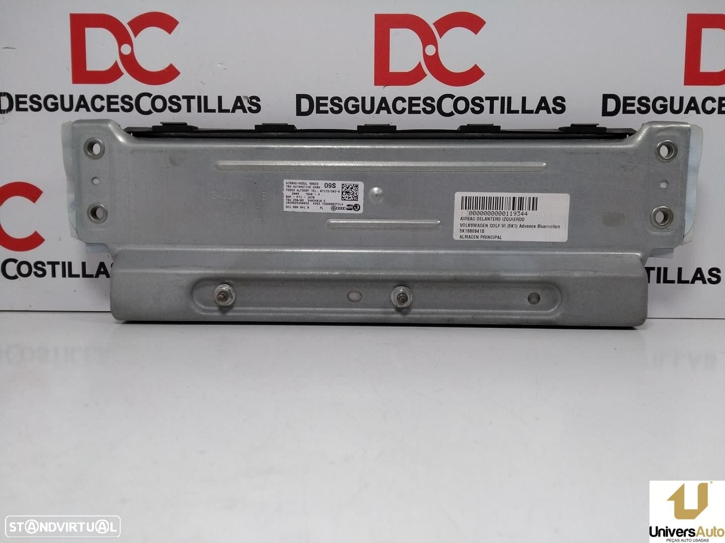 AIRBAG FRONTAL ESQUERDO VOLKSWAGEN GOLF VI 2010 -5K1880841B - 5