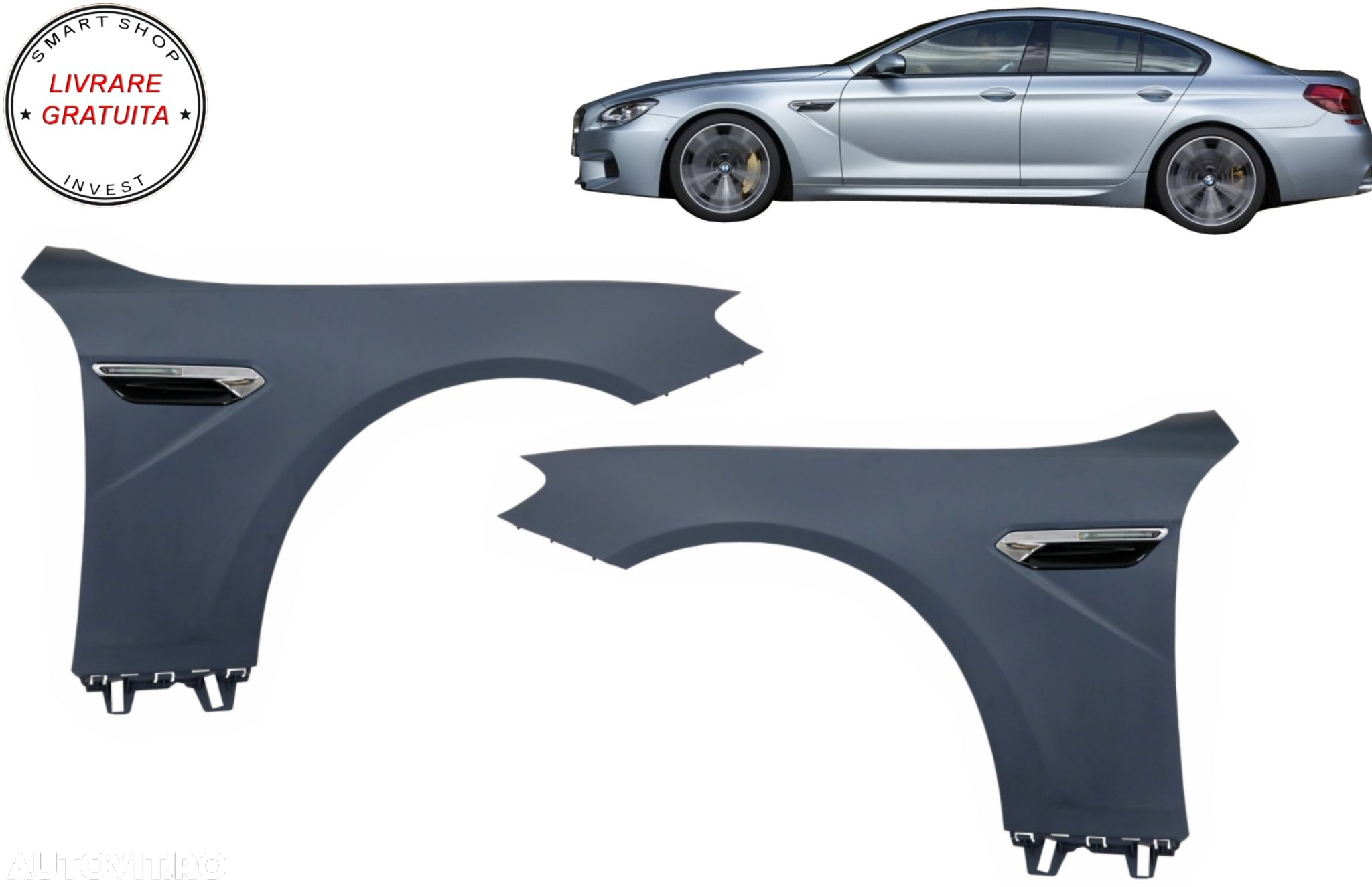 Aripi Laterale BMW Seria 6 M6 F06 Grand Coupe F12 F13 Coupe Cabrio (2011-2017)- livrare gratuita - 9