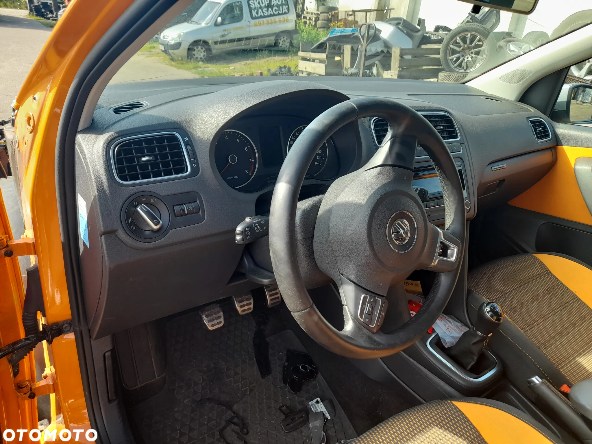 VW POLO V 6R PULPIT DESKA ROZDZIELCZA KONSOLA AIRBAG PASAŻERA - 6