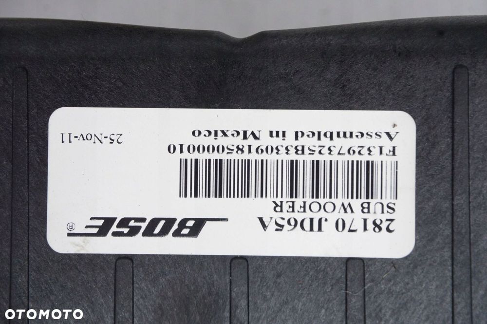 GŁOŚNIK SUBUFER WZMACNIACZ BOSE 28060EY10A NISSAN QASHQAI I J10 FL - 2