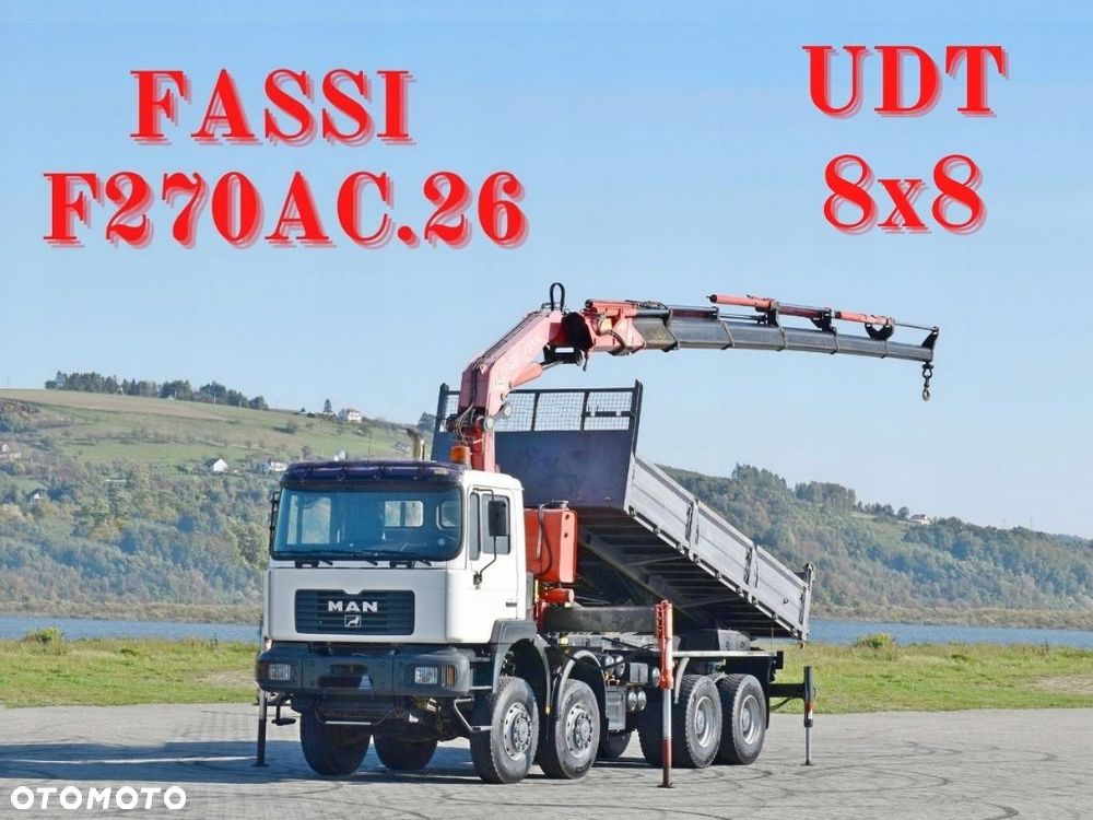 MAN 41.460 * WYWROTKA 5,65 m * FASSI F270AC.26 / 8x8 ! * STAN BDB - 1