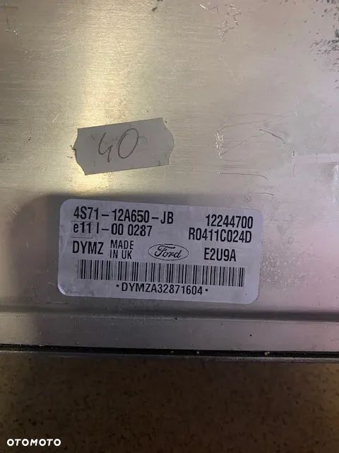 STEROWNIK KOMPUTER SILNIKA FORD MONDEO MK3 2.0 4S71-12A650-JB - 2