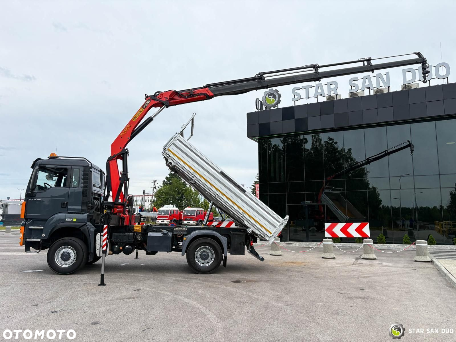 MAN TGS 18.480 4x4 PALFINGER PK 16502 HDS Żuraw Wywrotka Crane - 4