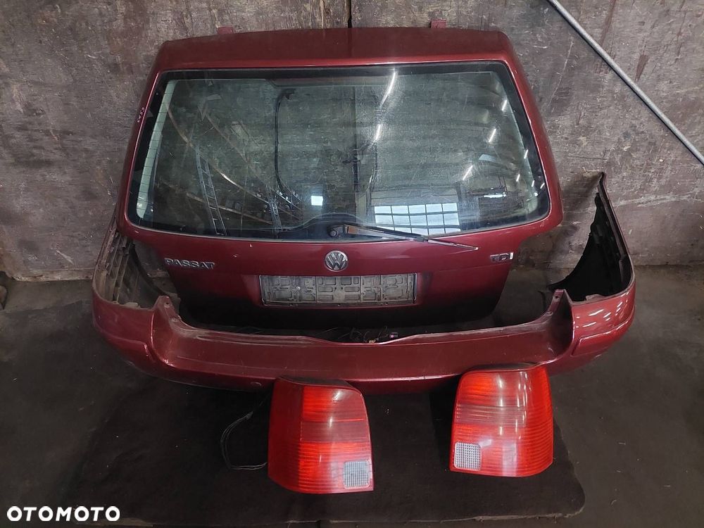 KOMPLETNY TYŁ KLAPA BAGAŻNIKA ZDERZAK TYŁ LAMPY PASSAT B5 KOMBI LB3Y - 1
