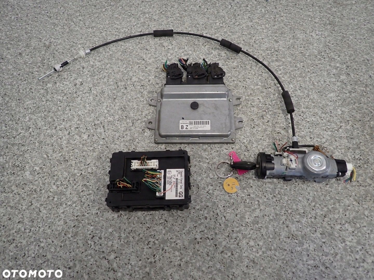 NISSAN MICRA K13 1.2i 10- ZESTAW STARTOWY KOMPUTER STACYJKA AUTOMAT - 1