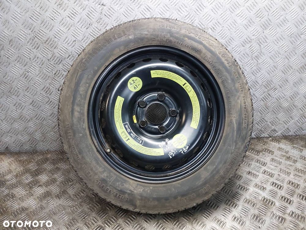 DOJAZDÓWKA 5x112 3,5Jx16 ET17 FI66,6 125/90R16 MERCEDES W209 2094000402 - 1