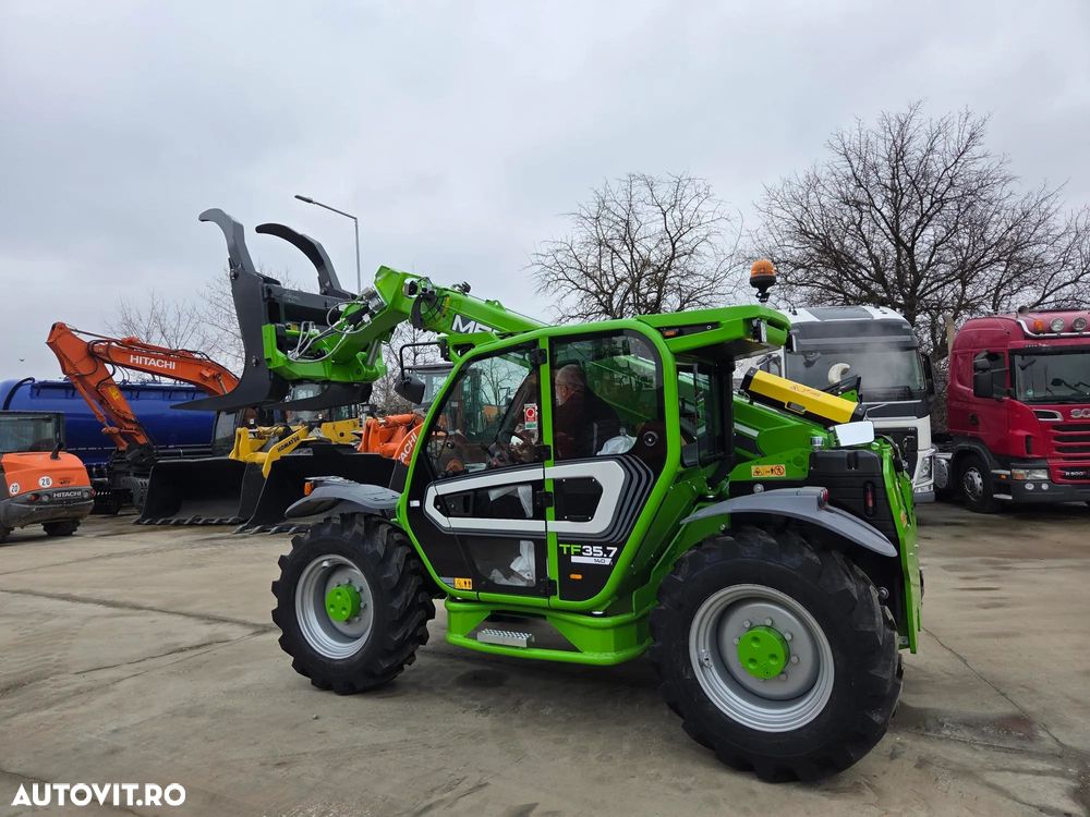 Merlo TF35.7-140, TELESCOPIC ridica 3,5t la 7m, 140CP Deutz, Aer conditionat, furci, cupa 3mc, graifer busteni, garantie 1 an, posibilitate leasing-PROMOTIE 85900 EUR+Tva - 5