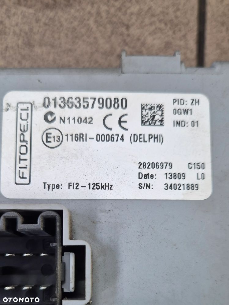 ZESTAW STARTOWY KOMPUTER BSI STACYJKA LICZNIK FIORINO IV NEMO BIPPER 1.3 MJ 08r.+ EURO 4 - 3