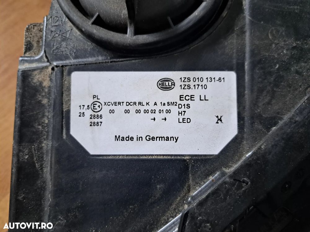 Far complet stanga ( fara TMS-volan pe stanga ) bixenon adaptiv in stare foarte buna BMW F10 F11 F18 - 5