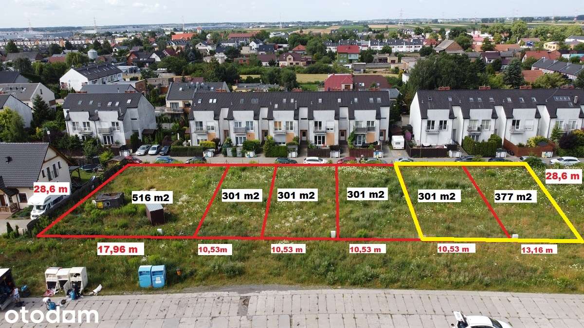 Centrum Plewisk, kompleks 6 działek (możliwość zakupu 2 sąsiadujących) - Pełny obrazek: 5/15