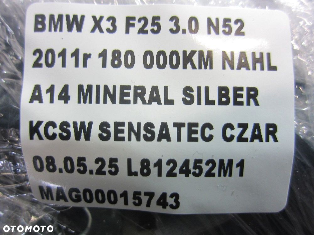 BMW X3 F25 9182226 72129182226 KURTYNA POWIETRZNA AIRBAG PODUSZKA PRAWA USA - 10