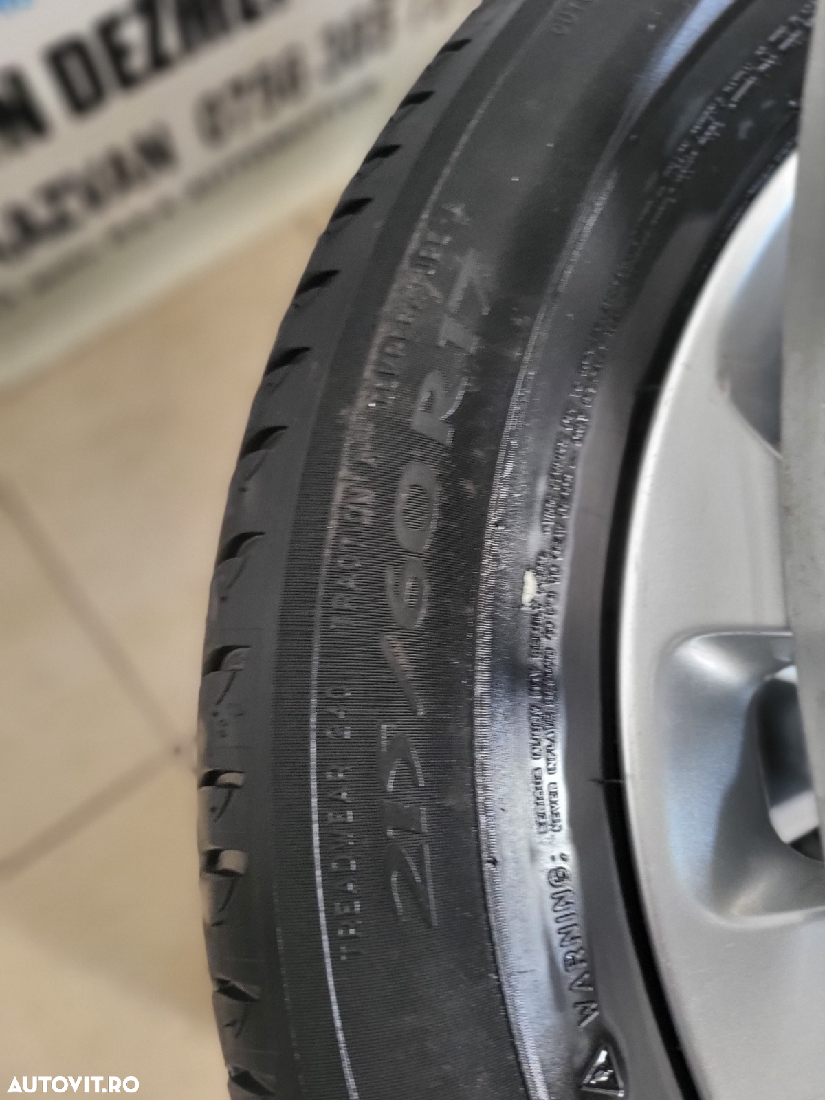 Set Jante Aluminiu R17 Mercedes C E Class A B Class Gla Cla Etc. 5x112 Cu Doua Anvelope Michelin Dot 2618 215/60R17 - 8