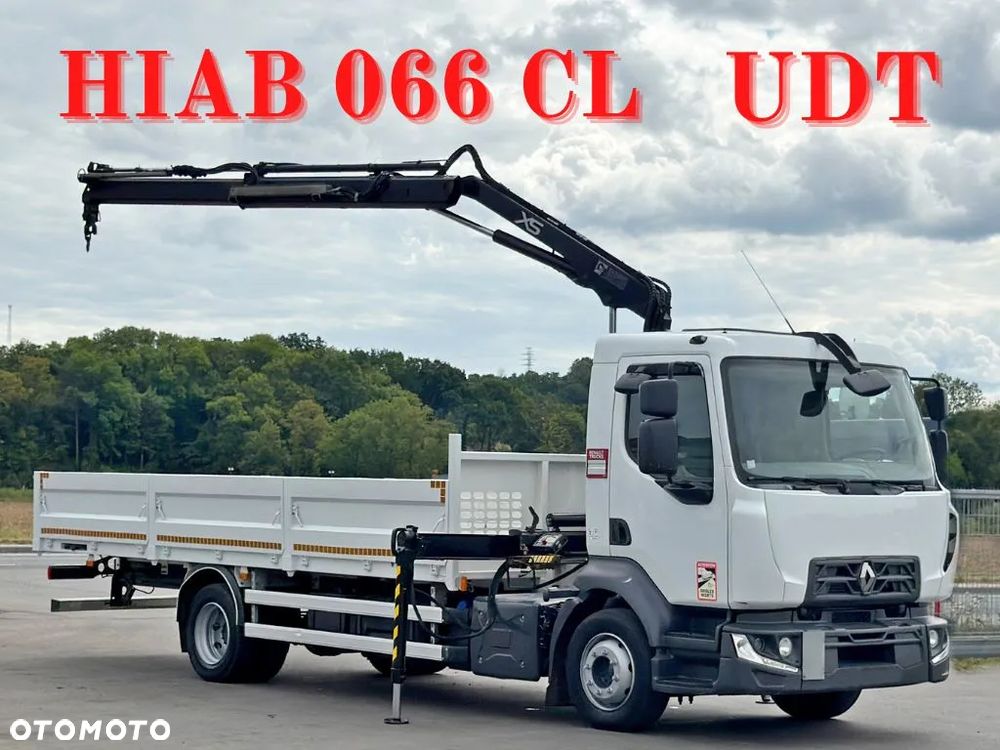 Renault D12.210 * SKRZYNIA 6,15 m * HIAB 066 CL * STAN BDB - 1