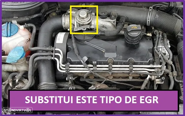 SUPRESSOR EGR VW AUDI SEAT SKODA 1.2 1.4 1.9 2.0 TDI - PRETO - 2